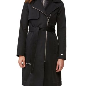 Athie Fit-&-Flare Trench Coat